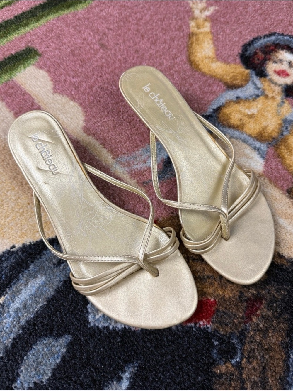 VINTAGE Y2K KITTEN HEELS LE CHATEAU 6.5